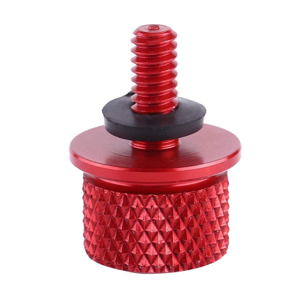 1Pc 1 4 (6mm) Thread Motorcycle Aluminum Rear Seat Bolt Screw Universal Red