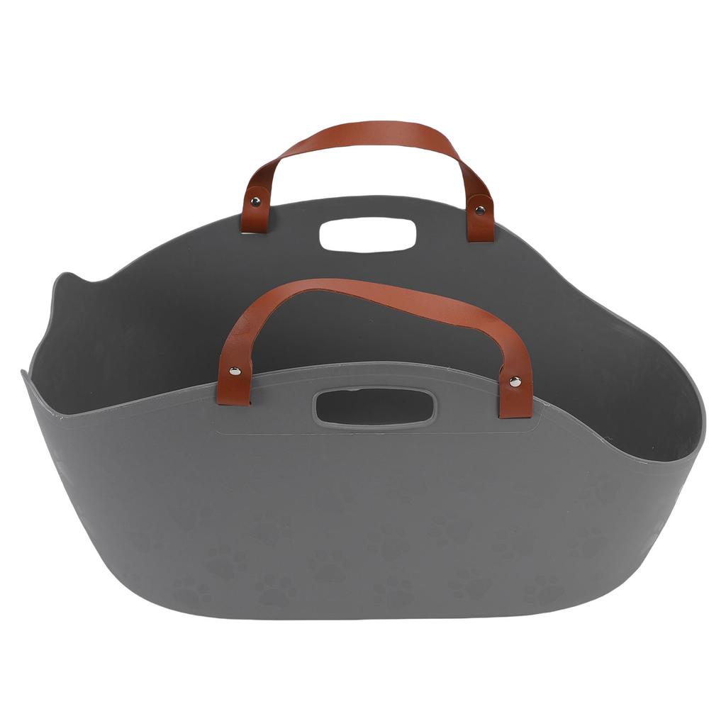 Portable Cat Litter Box Super Large Capacity   Proof Handheld Cat Litter Box Basket for Travel