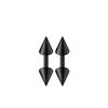 Stainless Steel Personality Fashion Sharp Cone Earrings Anti -Allergic Electroplating Earrings