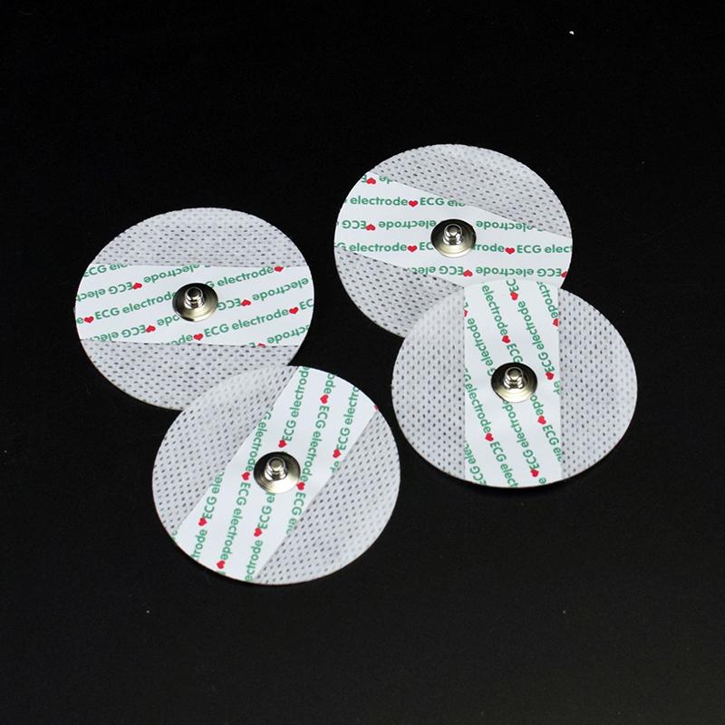 50Pcs Ecg Elektroden Medische Disposable Elektrode Patch Ekg Accessoires Niet-geweven Ecg Elektroden