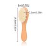 Born Baby Wooden Brush Baby Natural Wool Comb Born Hair Brush Infant Head Massager Portable Bath Brush Comb For Kids