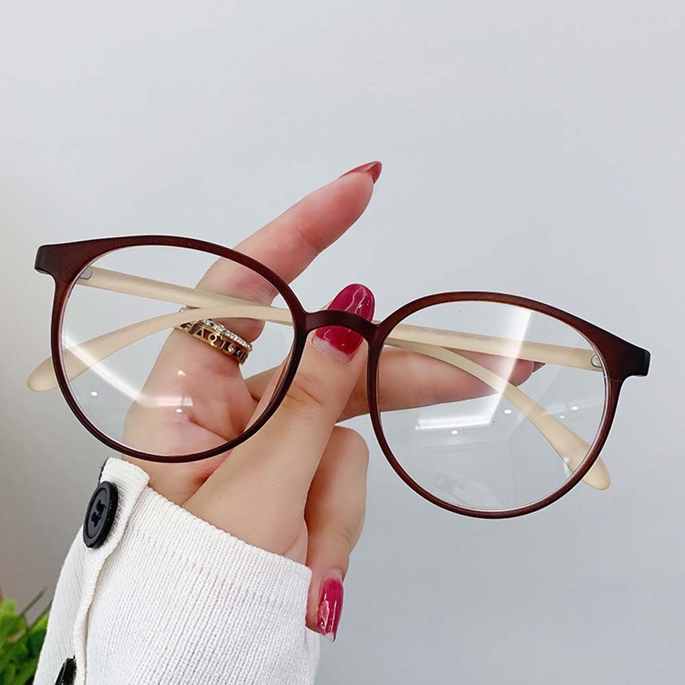 Korean Style Computer Eyewear Round Frame Eyeglasses Women Eyeglasses Anti Blue Light Glasses