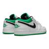 New Jordan 1 Low White Lucky Green Tumbled Leather GS 553560-129