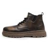 Art Minimalist Daily Commuting Trendy Retro Casual Leather Shoes Men Shoes Brown WXP(WZ)-272401
