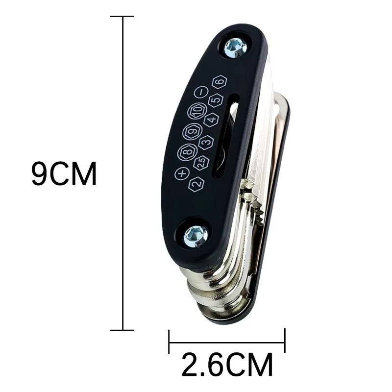 16-in-1-Multifunktions-Schraubenwerkzeugsatz für Motorradzubehör, Wartungswerkzeuge für Fahrradmöbel, Sechskantschlüsselsatz