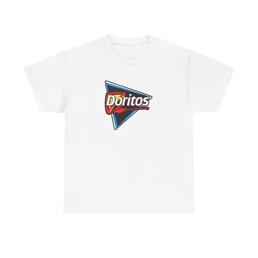 Doritos Tshirt Retro Logo Nostalgic 90s Classic Snack Foods Unisex Heavy Cotton