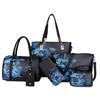 2023 Fashion New Handbag Women's Boston Bag Ink Print Shoulder Bag Six Piece Set Mother Bag
