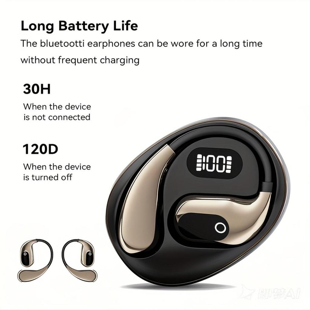 144 Language AI Voice Translation Headphones - Real-time Three In One OWS Translation Device with Wireless, Rechargeable Battery and USB Charging