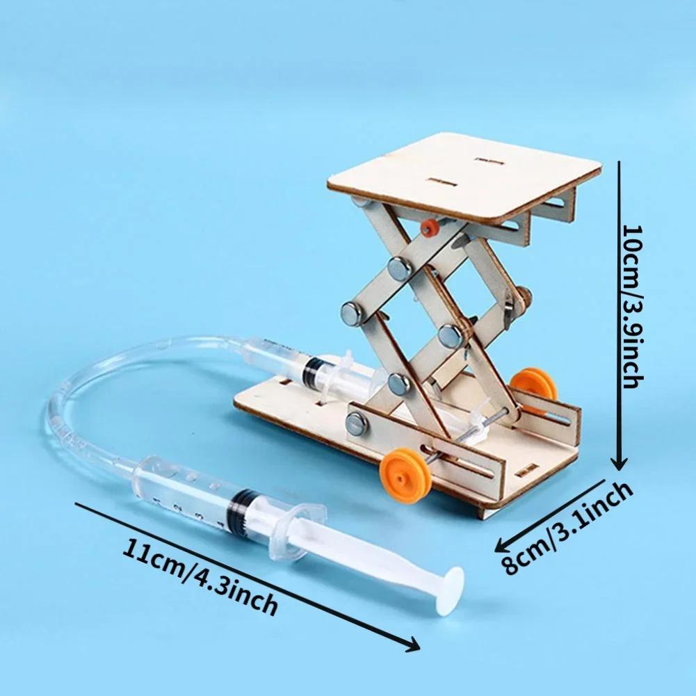 DIY Hydraulic Lift Science Kit, Educational Physics Experiment Toy for Kids, STEM Learning hydraulic Table Model