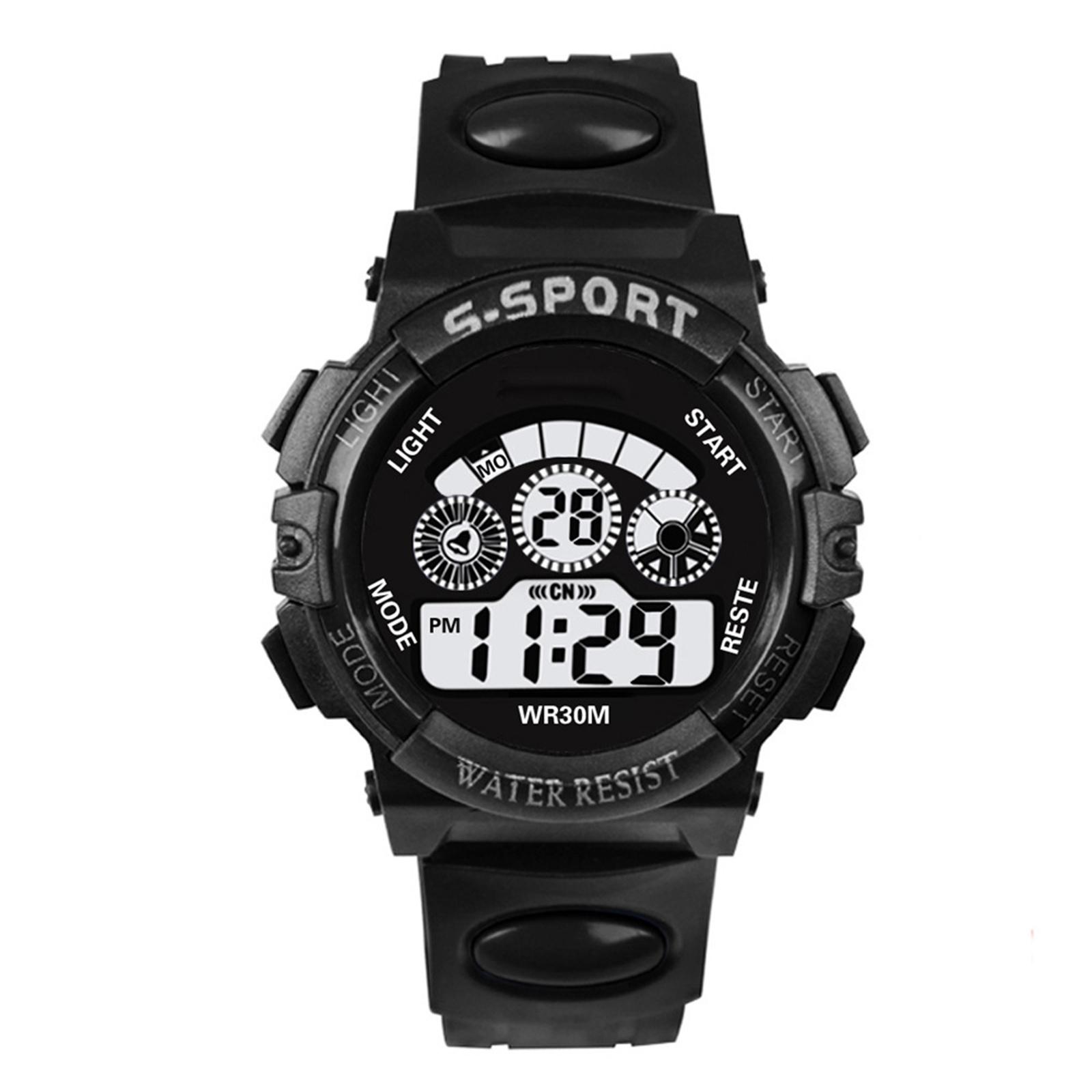 

Men s Digital Watch Sports Electronic Watch With Luminous Display, Running Timer, Alarm Clock, Resistant Fitness Watch For Outdoor Activities One Size