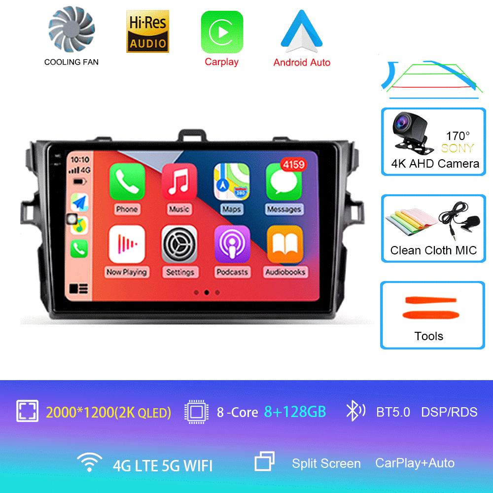 Android 14 Car Radio For Toyota Corolla 10 E140 E150 2006 - 2013  Multimedia Video Player Navigation stereo GPS  No 2din 2 din d