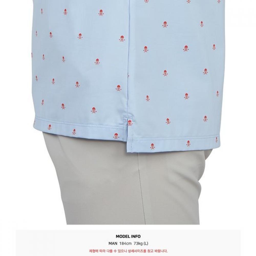 Zipore Golfwear Men S Collar ShorT Sleeve T ShirT g4mS23k361a Sky