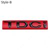 3D Metal TDCI Letters Car Rear Trunk Emblem Badge Sticker Decals For Kuga Explorer Transit Accessories