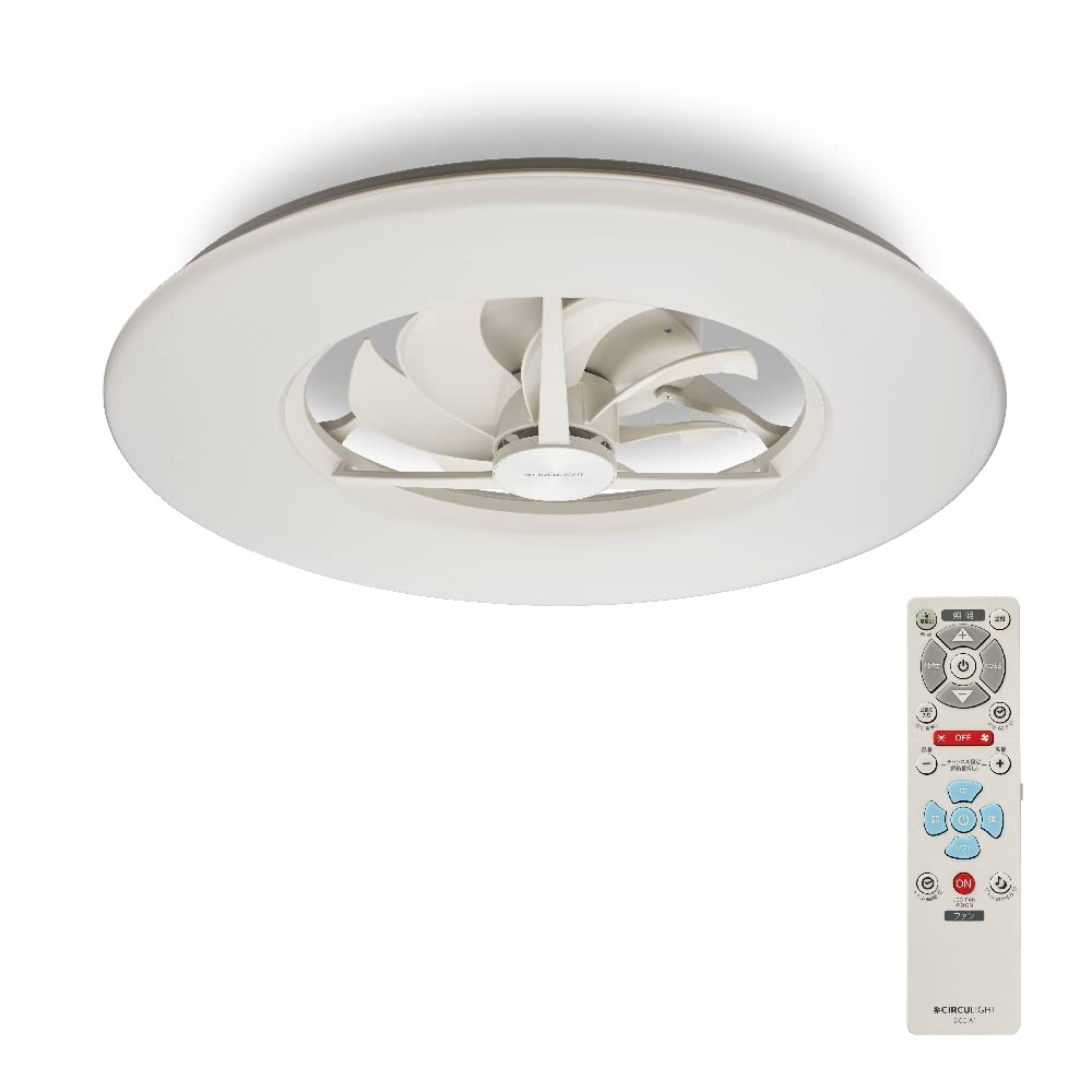 

Потолочный вентилятор Doshisha Circulite Ceiling Series 12 Tatami LED Dimmable Color Type [легкое освещение] белый