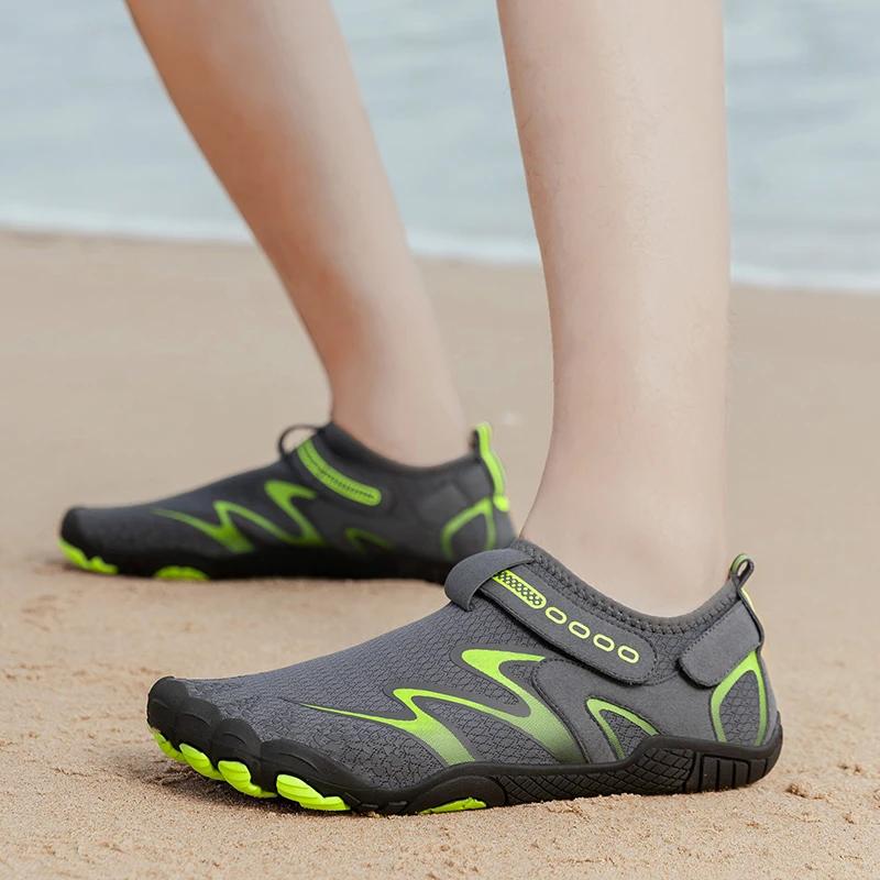 Pantofi sport de apă pentru bărbați, pentru înot, plajă, cu uscare rapidă, încălțăminte de vad, pantofi de exterior pentru amonte, sandale respirabile pentru mersul desculț, pantofi de vad