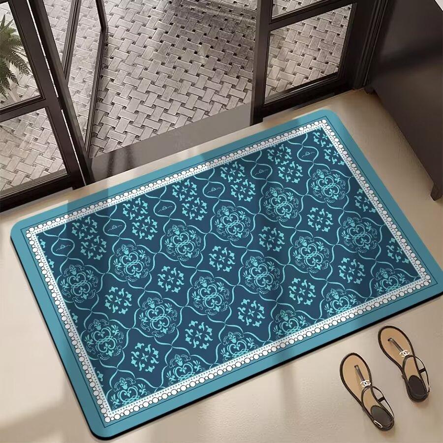 

Коврик для ванной комнаты, туалет, нескользящий коврик для унитаза, диатомитовый коврик для двери в ванную, впитывающий, быстросохнущий, мягкий коврик для ног 40*60cm