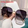 Fashion Geometric Women Sun Glasses With Gradient Pink Lenses And Uv400 Protection For Outdoor Activities