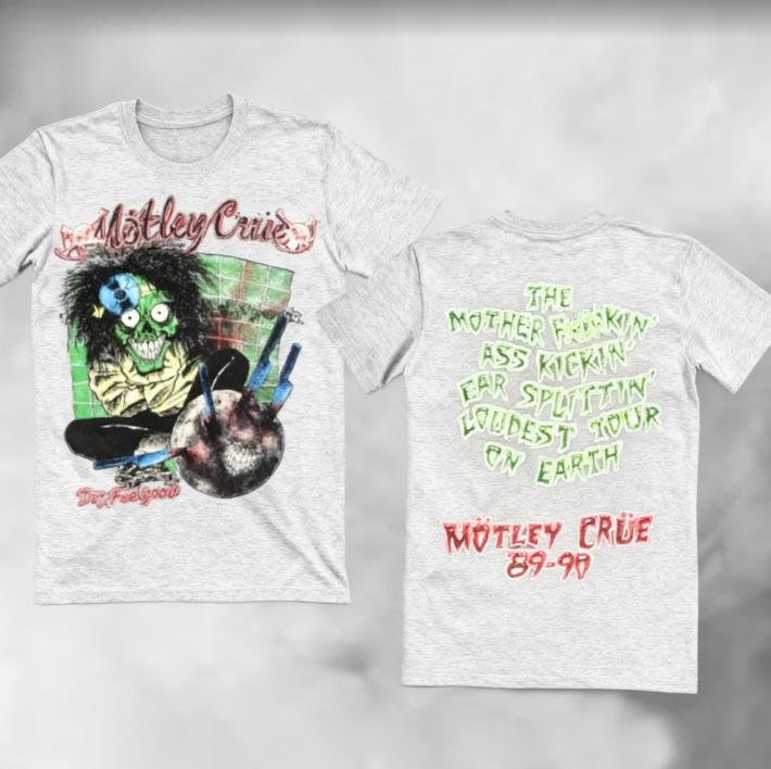 2026 New Sale Motley Crue Dr Feelgood Tour Band 100% Cotton T-shirt High-end Luxury Is for Both Men and Women Top Y2k
