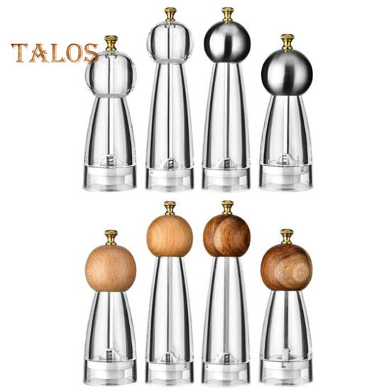 Μηχανή μπαχαρικών Αντιολισθητική λαβή Ορατό Σχεδιασμός Πρακτικό 6/8 ίντσες Φορητός μύλος πιπεριάς Αναδευτήρας αλατιού Εργαλείο μαγειρέματος Εργαλείο κουζίνας