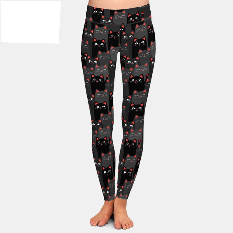 LETSFIND 3D Gatti neri e grigi Stampa digitale Donne Leggings a vita alta  Moda Alta Quaglia e Dimensioni Leggings fitness acquista in modo economico  — spedizione gratuita, recensioni reali con foto — Joom