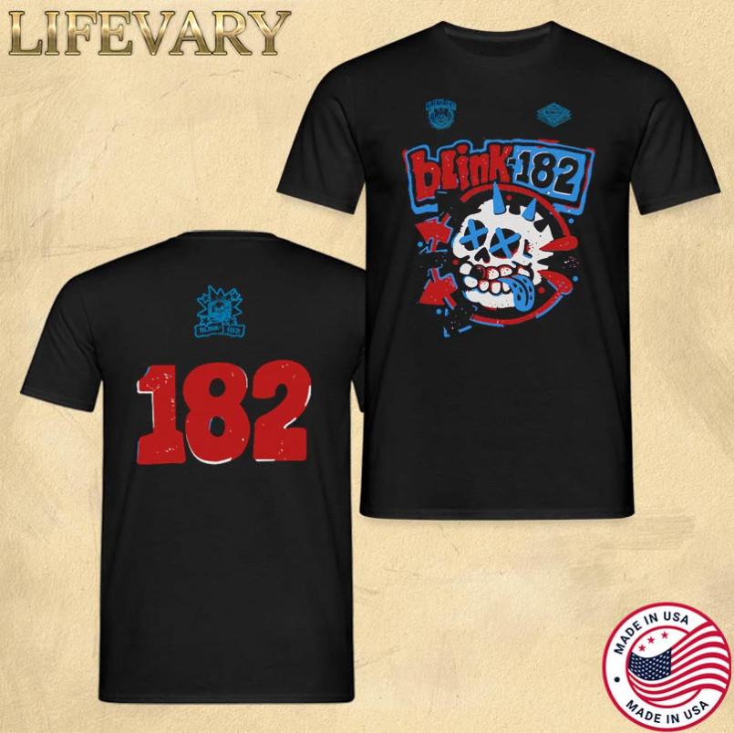 Blink182 Skull amp; Crossbones 2025 Limited Edition Tour TShirt Unisex T-Shirt XL