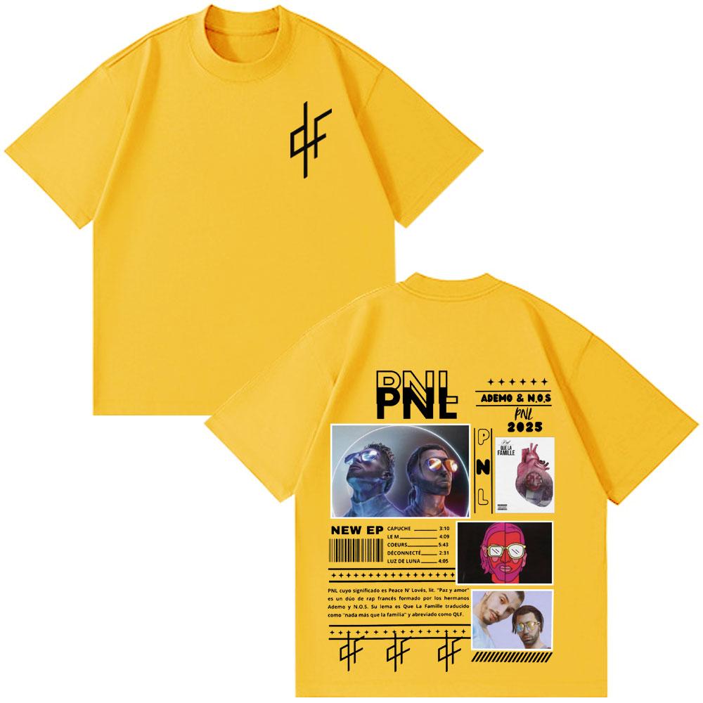 T-shirt Le Monde Chico Album PNL Rapper Francese Stampa Grafica T-shirt Uomo Donna Hip Hop Moda Manica Corta Gotico Punk T-shirt