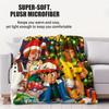 Cute Pokemon Cartoon Anime Warmth Flannel Blanket Pikachu Figures Home Sofa Lunch Nap Children Blankets Kawaii Christmas Gifts