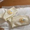 Cotton Bear Head Cartoon Mid-calf Socks Are Soft, Sweat-absorbing and Versatile Socks for Girls In Autumn and Winter