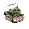 Tank Car Plush Pillow Cartoon Camouflage Tank Stuffed Truck Toy Simulation Tank Plush Doll Gifts
