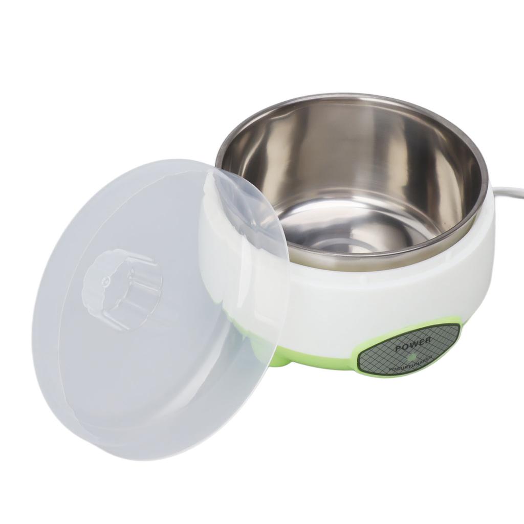 Kompakt Yoghurt Maker Machine Rustfritt stål Beholder Yoghurt Maker for hjemmelaget DIY Yoghurt Grønn