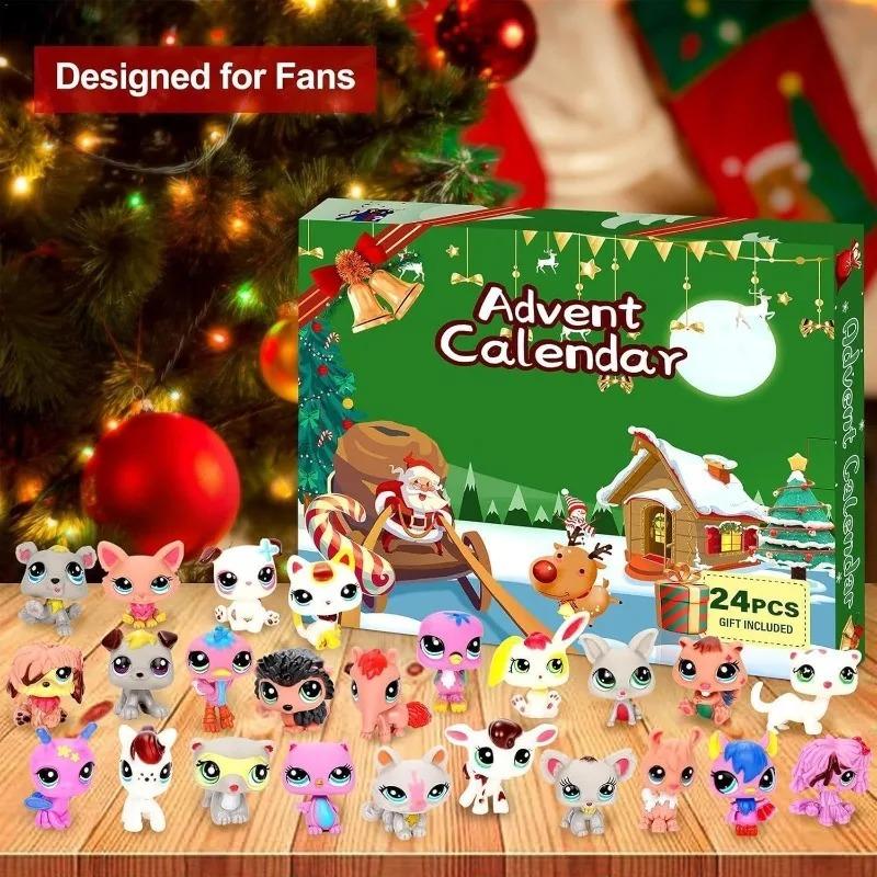 Christmas 2025 New Advent Calendar 24day Little Pet Mystery Figures Surprise Collectible Kidult Toy Girls Boys Kids