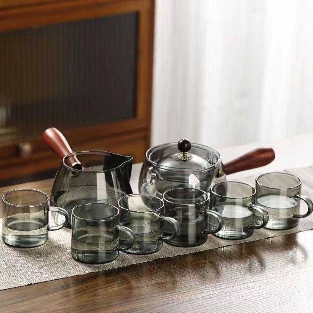 Heat Resistant Fair Cup Glass Boiling Teapot Multi-purpose Brewing Teapot  Tea Making