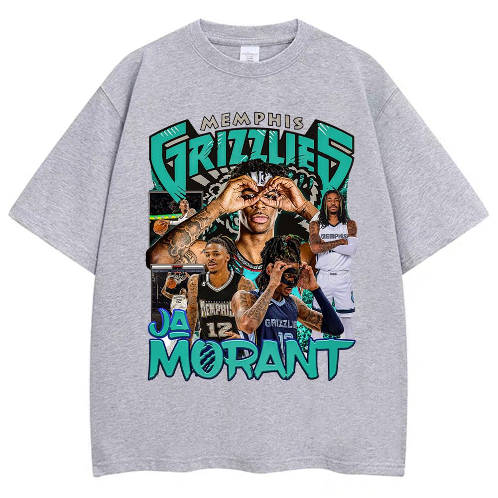 Ja Morant 12 Memphis Graphic T Shirt Basketball Fans Gifts Short Sleeve Vintage Unisex Women Harajuku Fashion Tshirts Streetwear