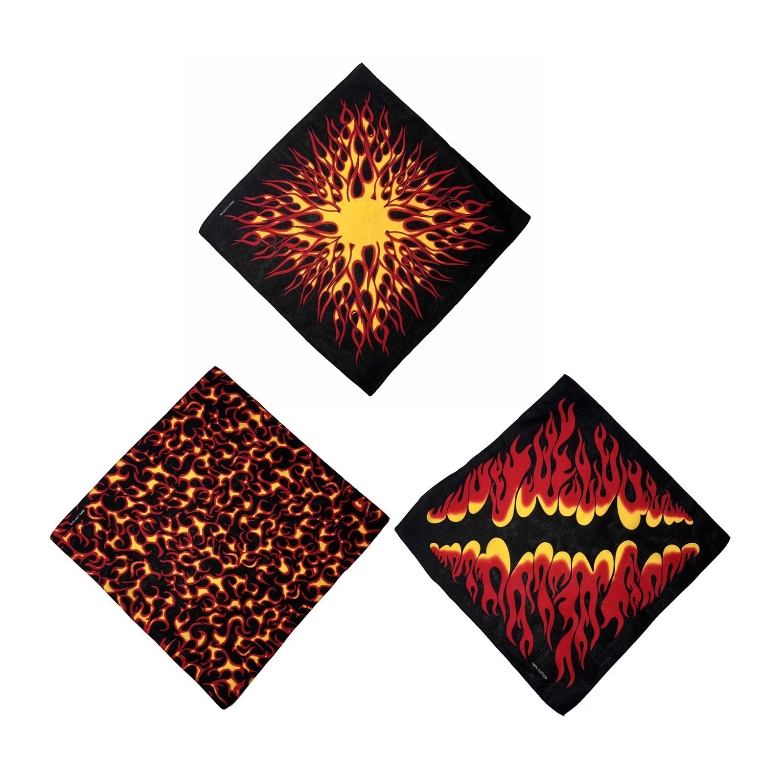 

3Pcs Fashion Square Scarf Soft Scarves Bandana Headscarf Neck Hair Wrap Decors Breathable Headwear For Outdoor Activity