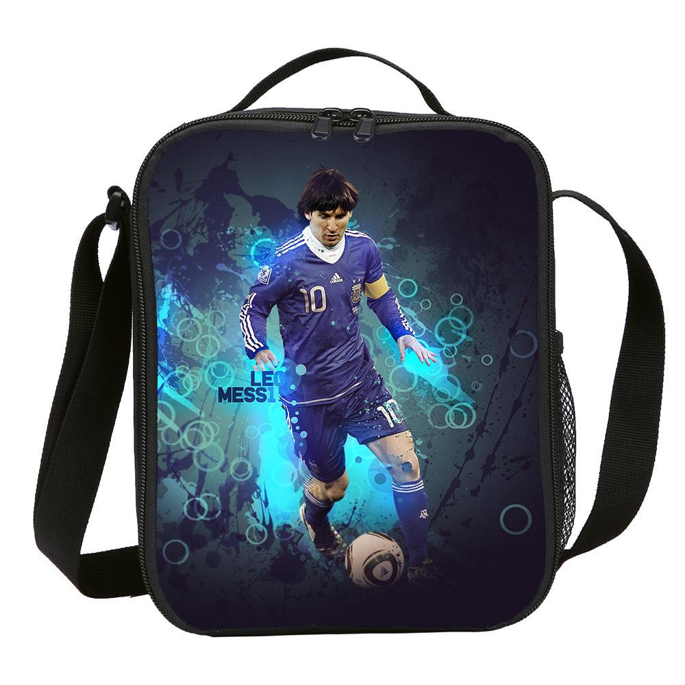 International Players Lunch Bag Meal Bag Elementary School Picnic Ice Bag Satchel Shoulder Bag