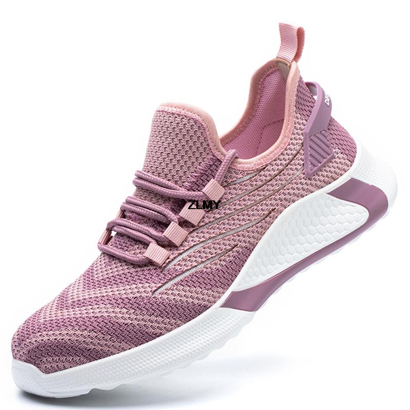 

Дихаючі захисні черевики Чоловіки Жіночі Робочі черевики зі сталевим носком Непроколозахисні черевики для роботи Легкі кросівки, що не тріскаються, Нова чоловіча мода 41