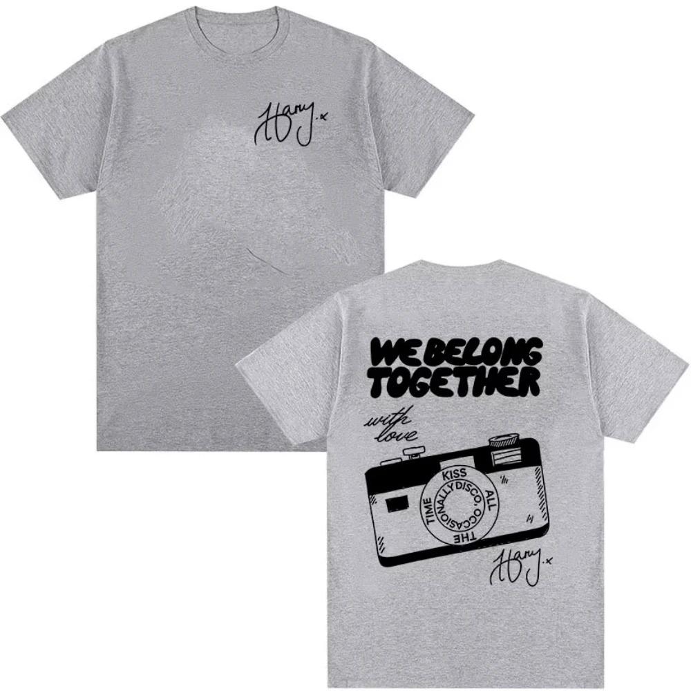 Harry Styles Together We Are Tour Printed TShirt Unisex Pop Music Fashion Cotton Short Sleeve Tee YK Streetwear