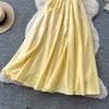 Women's Elegant White Satin Long Dresses Wedding Guest Cocktail Evening Party Dress Square Neck Sleeveless Slim Long Dress