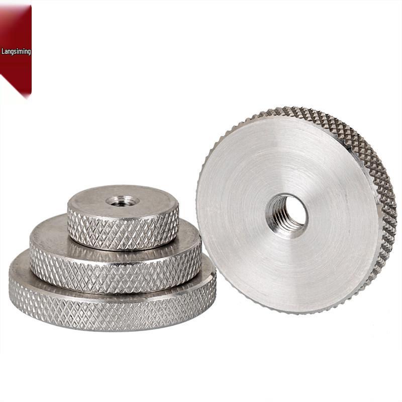 304 Stainless Steel Knurled Hand-Tightened Adjustment Nut M2.5-M12