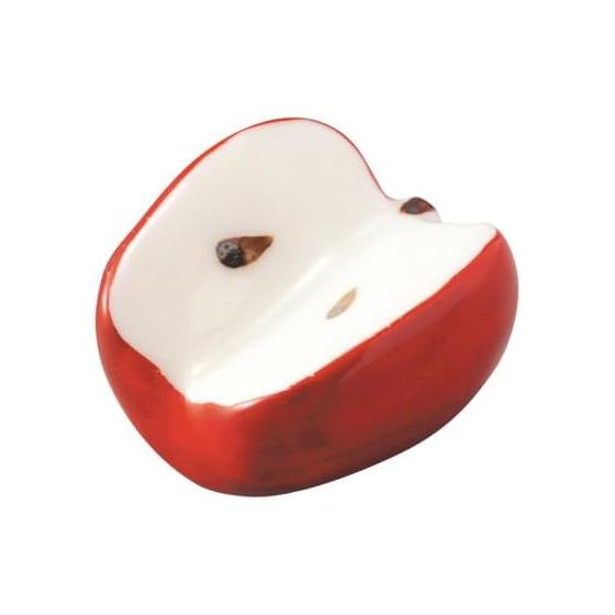 Arita Ware Chopstick Rest, Nishiki Apple, Red, 485220