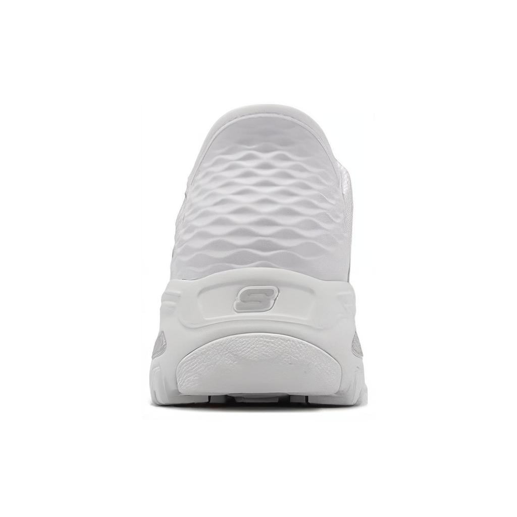 Skechers DLites 1.0 Stoff Bequem Vielseitig Langlebig Leicht Niedriger Schaft Freizeit-Sneaker Damen Weiß 150031-WSL