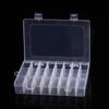 1PC Transparent Plastic Storage Case 10/15/24 Grids DIY Compartment Adjustable Container for Jewelry Earring Household Tools ZYF