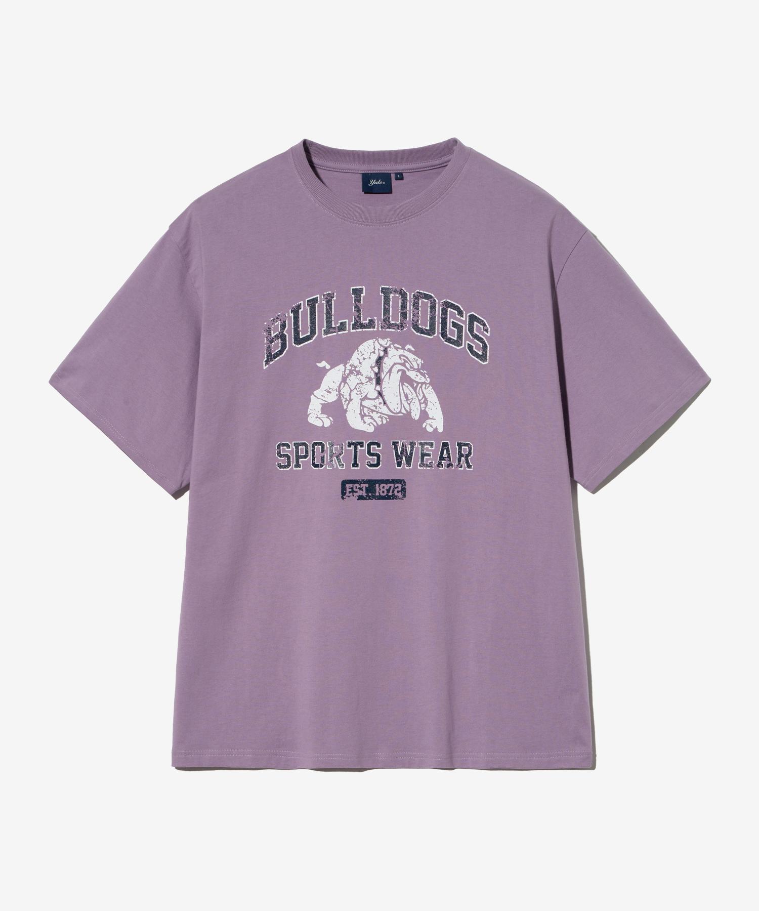 Спортивная футболка Yale Vintage Bulldogs с коротким рукавом, винтажный фиолетовый Reference/M