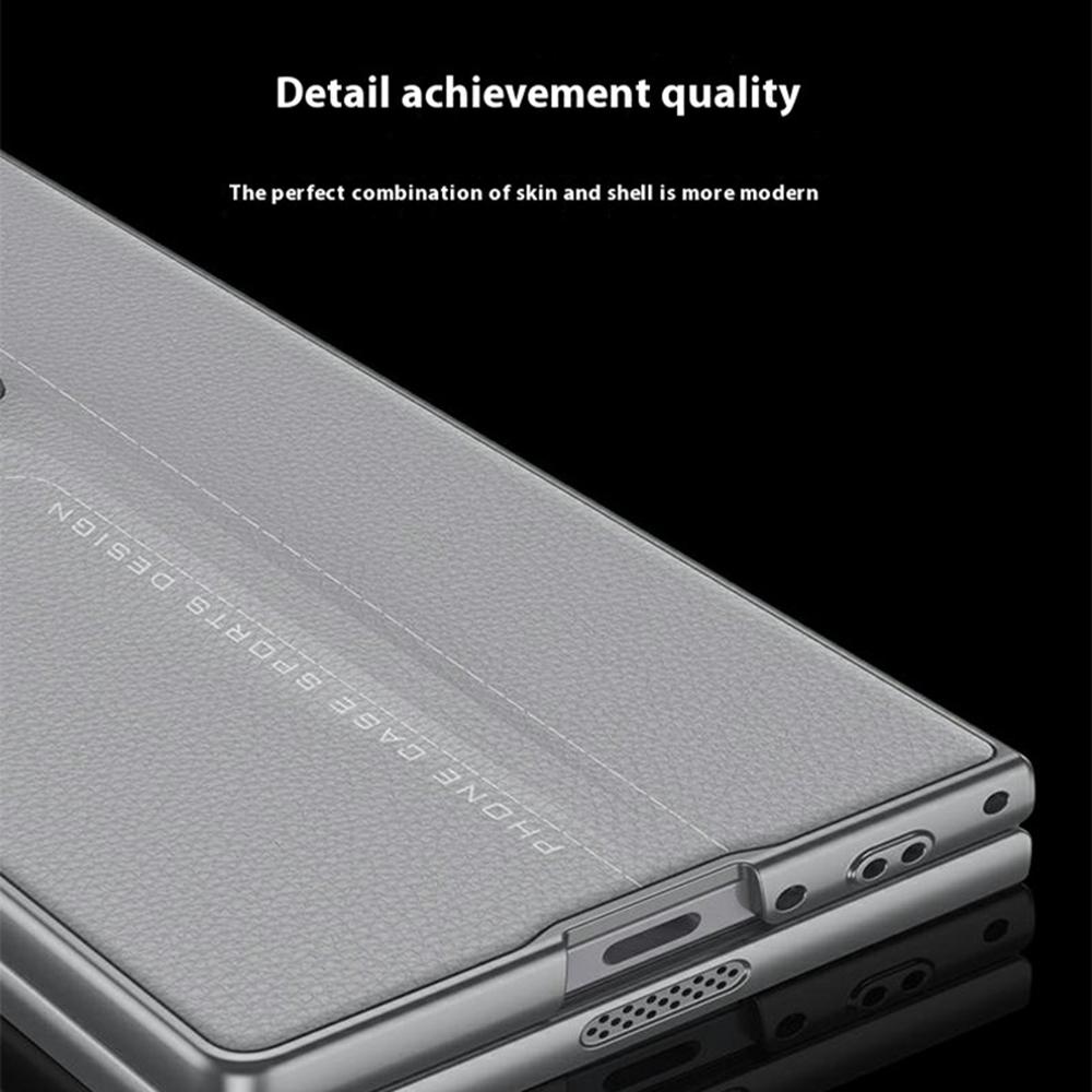 GKK For Samsung Galaxy Z Fold6 5G Case Hard PC+PU Ultra Slim Phone Cover with Screen Film