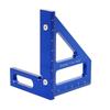 3D Multi Angle Aluminum Red Measuring Ruler 45/90 Degree Woodworking Square Protractor Drawing Line Miter Triangle Layout Tool