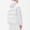 Fila Solid Color Simple Hooded Warm Casual Lightweight Long Sleeve Down Jacket Women Outerwear Cloud-White F11W247902F-WT