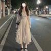 Retro Forest Long-Sleeve Dress: Age-Reducing, Waist-Slimming, Autumn 2024 Collection