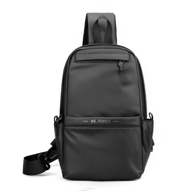 Men Waterproof Nylon Large Capacity Chest Bag Outdoor Travel Crossbody Bag High Quality Casual Shoulder Sling Daypack