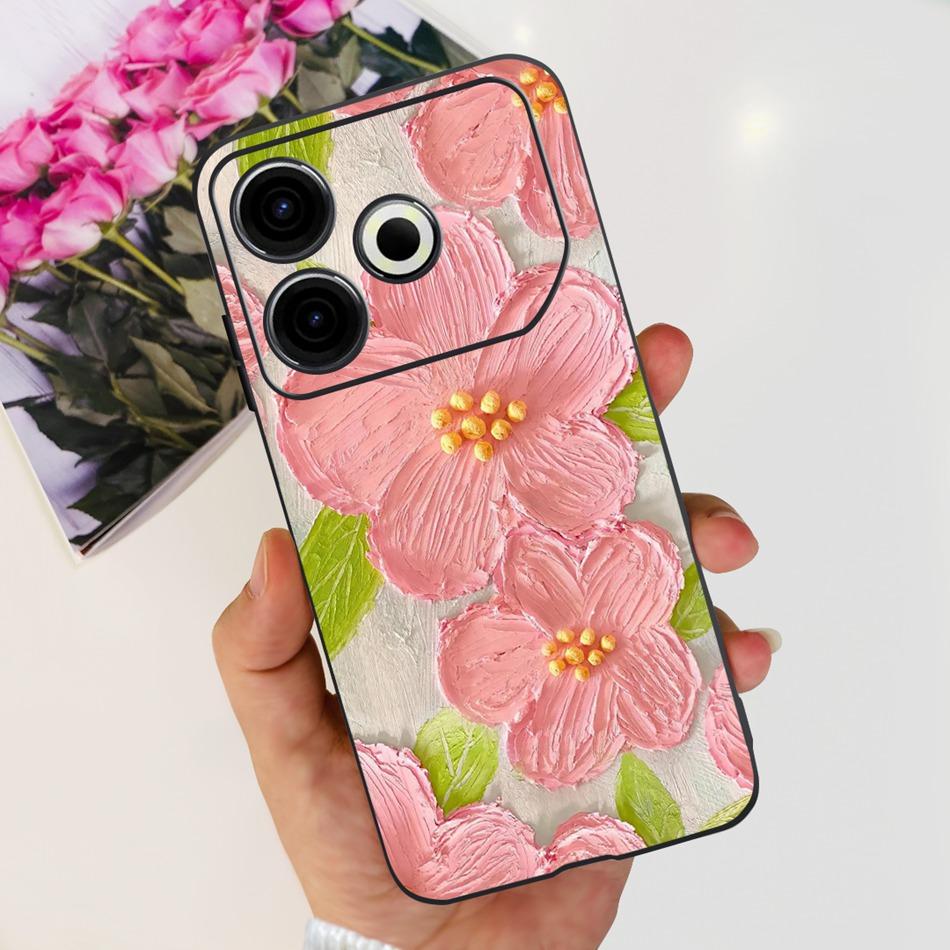 For Tecno Pova 6 Neo Phone Case Pova6 Neo 4G 2024 Elegant Printing Soft Silicone TPU Cases