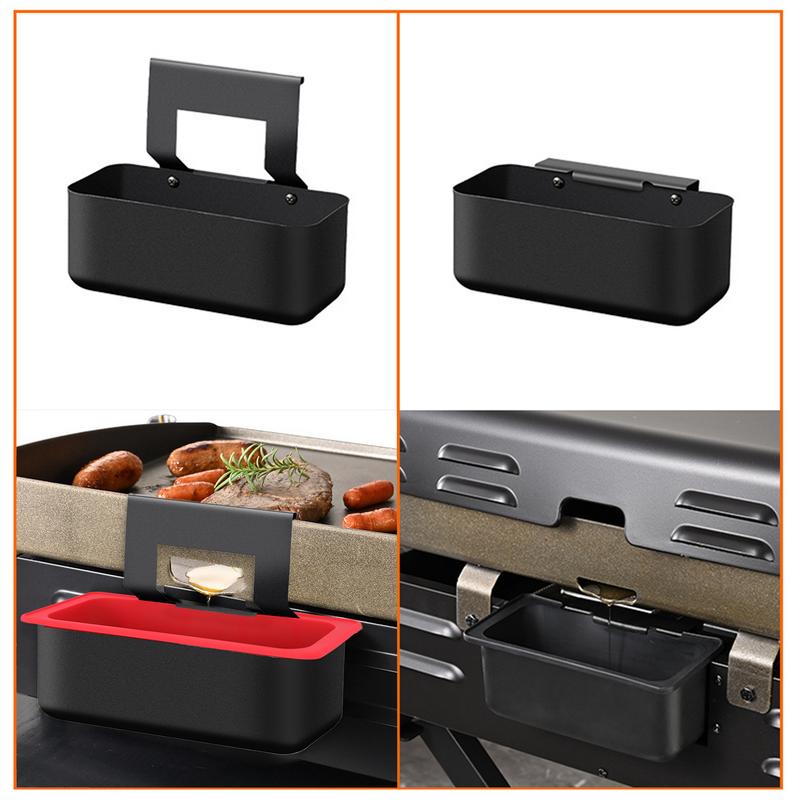 Grill Drip Catcher Silicone Grease Cup Liner Grill Grease Accessories Reusable Grease Catcher Grease Drip Tray For Kitchen